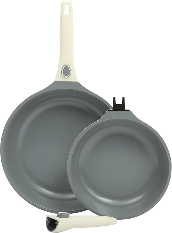 8 and 10 Inch Cast Aluminum Non-Stick Fry Pan Set