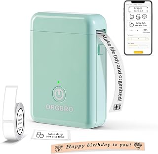 Portable Bluetooth Label Maker with Tape for Home and Office