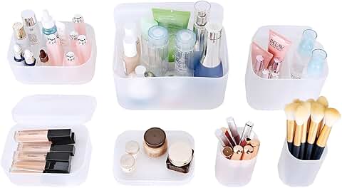 Stackable Clear Makeup and Jewelry Organizer