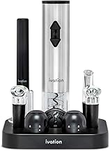 9-Piece Wine Set with Opener, Pump, Pourer, Stoppers, Cutter, and Stand
