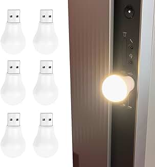 Six-pack USB LED Night Lights for Home and Travel