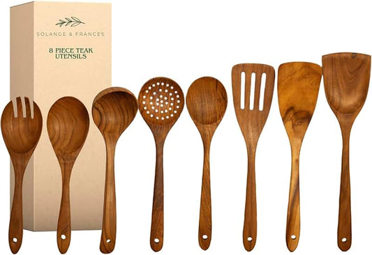 9-Piece Stainless Steel Kitchen Utensil Set in Black