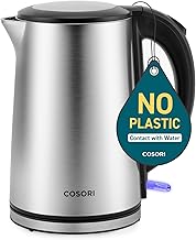 Stainless Steel Electric Kettle with Keep Warm and Safety Features