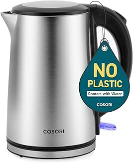 Stainless Steel Electric Kettle with Keep Warm and Safety Features
