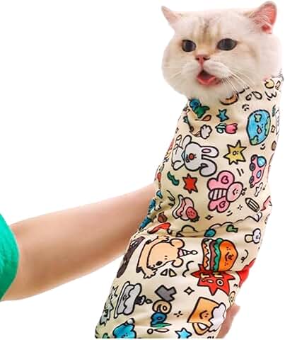 Cat grooming wrap for nail trimming and care