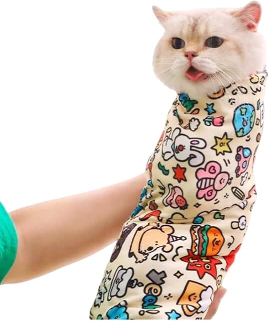 Cat grooming wrap for nail trimming and care