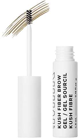 Tinted fiber brow gel for fuller, natural eyebrows
