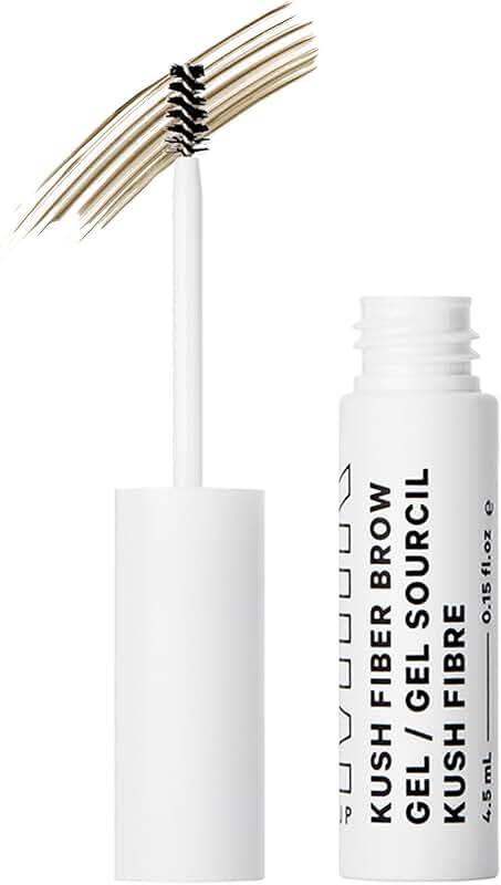 Tinted fiber brow gel for fuller, natural eyebrows
