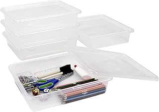 Deep Storage Trays, 5-Pack, Clear
