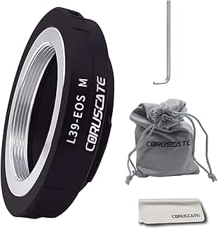 L39 to EOS M Lens Mount Adapter with Cleaning Cloth