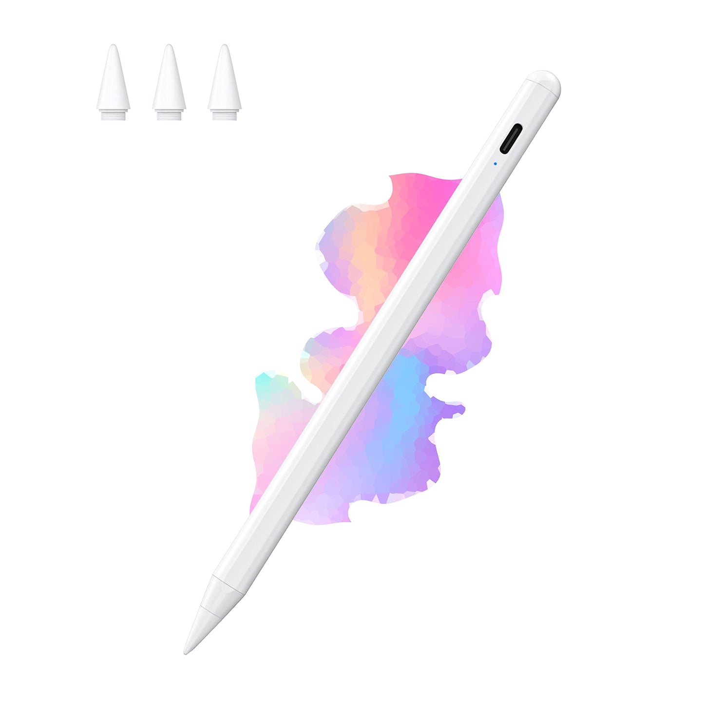 Stylus Pen Compatible with Apple iPad (2018 and Later), Palm Rejection, Tilting Detection, Magnetic Adsorption for iPad Pro (11/12.9 Inch), iPad 6/7/8th Gen, iPad Air 3rd/4th Gen, iPad Mini 5th Gen