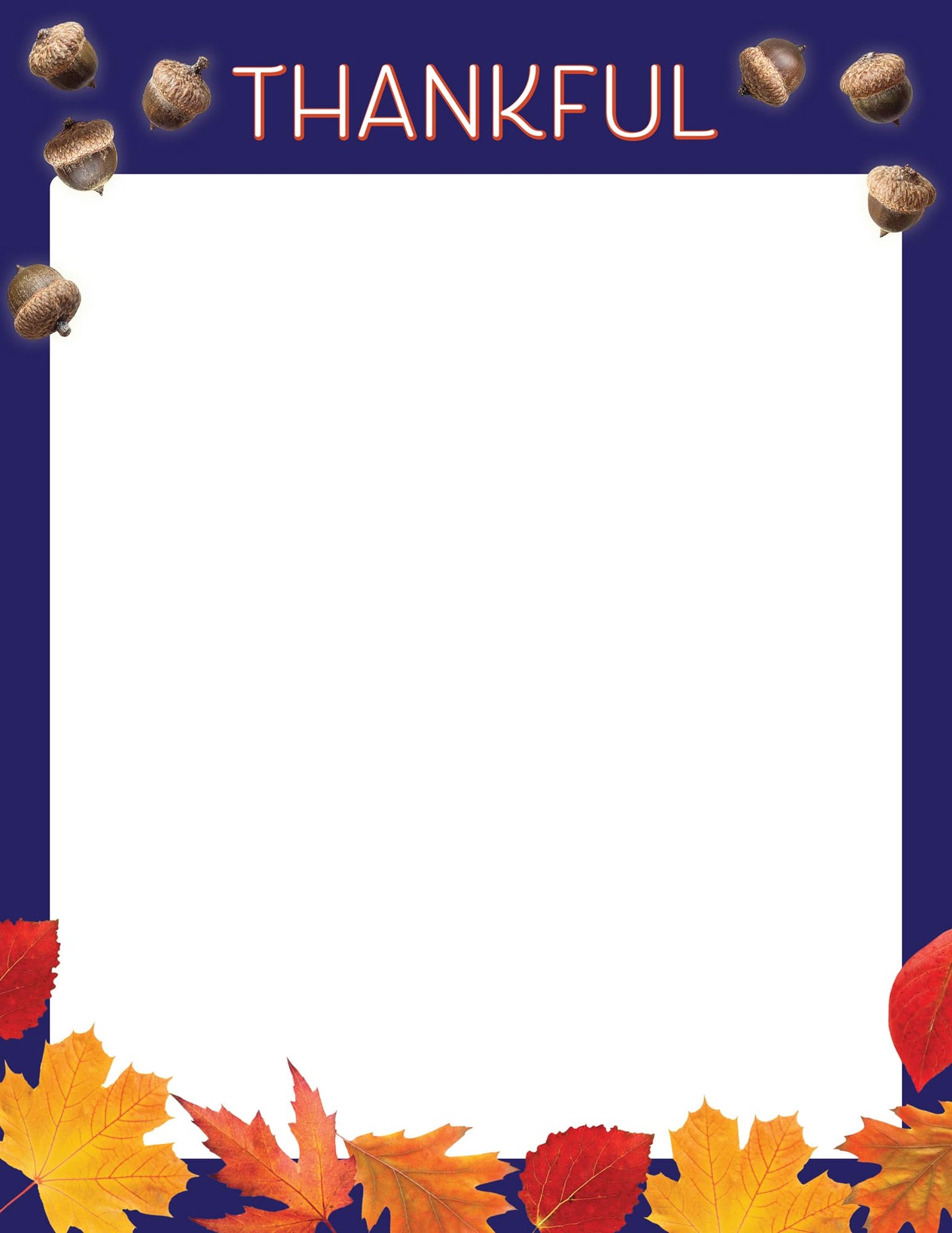 Thankful Holiday Stationery Letterhead, 50 sheets