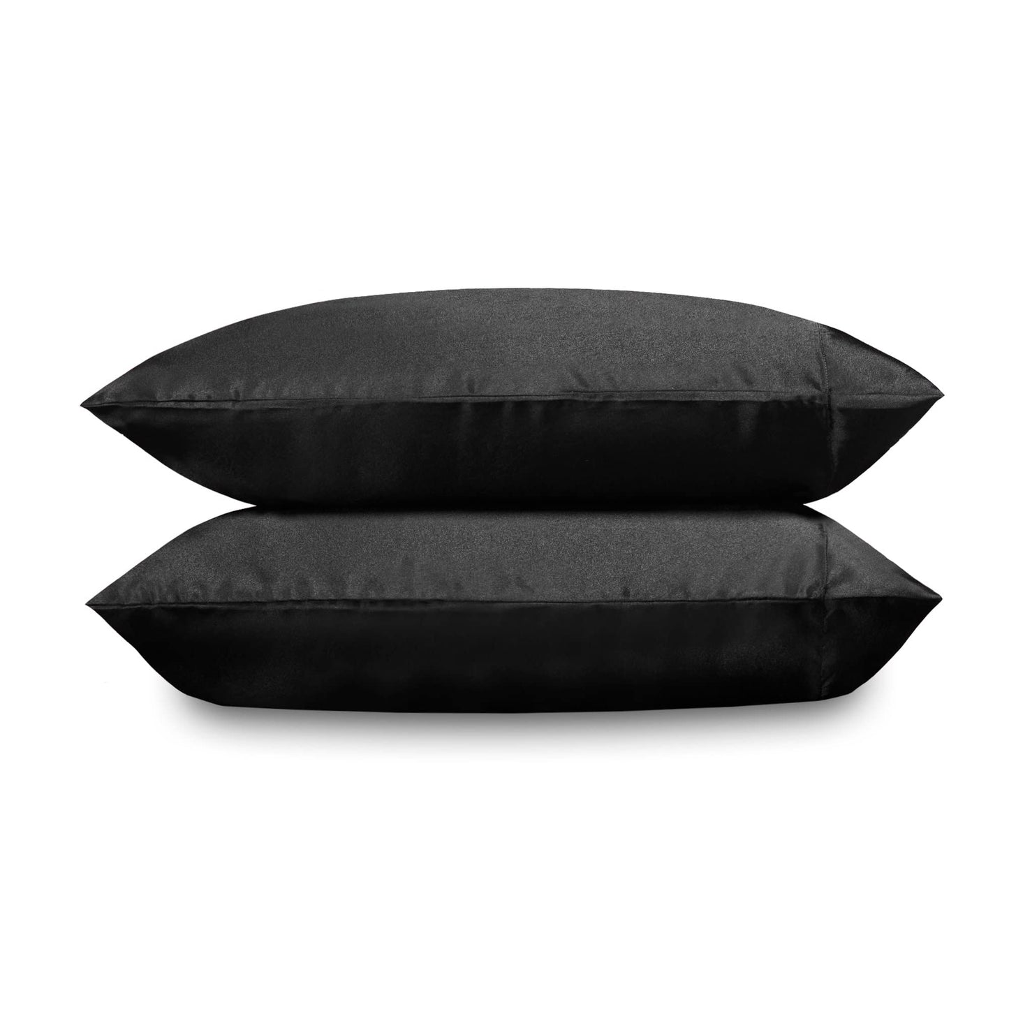  Queen Sheets, Luxurious Bedding Set, Smooth  Silky Home Decor Black, Queen)