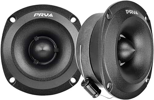Pair of 3.5 Inch Bullet Tweeters, 240W, Slim Titanium Speakers