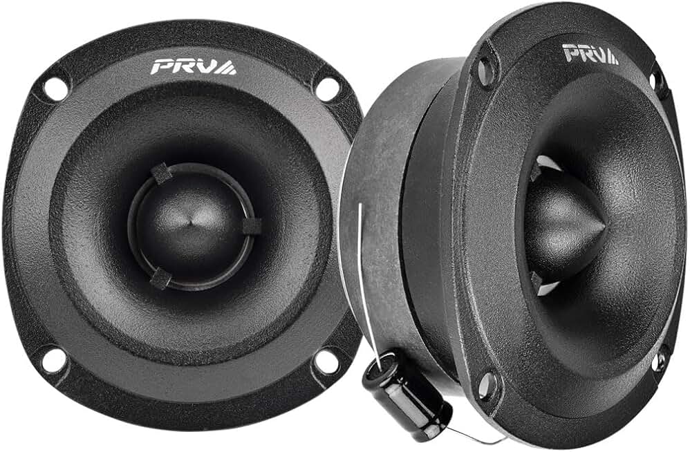 Pair of 3.5 Inch Bullet Tweeters, 240W, Slim Titanium Speakers