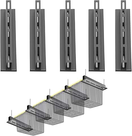Overhead Garage Ceiling Storage Rack Set