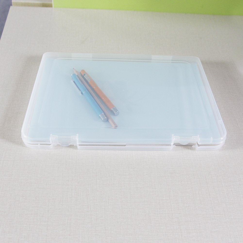 Portable A4 Plastic File Box Set, 2 Pieces
