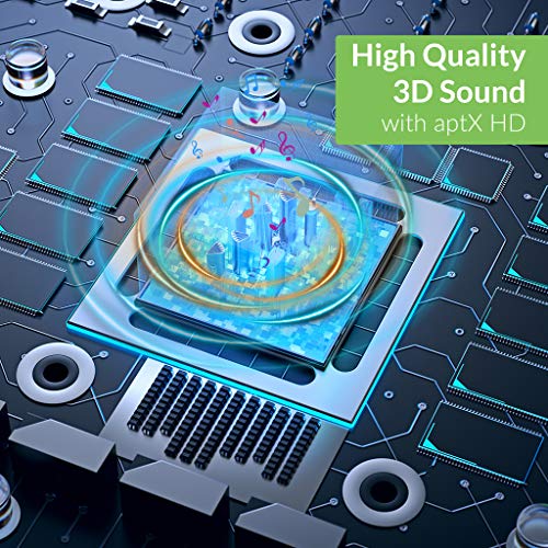 Torus Wearable Wireless Neck Speaker, Bluetooth 5.0, aptX HD, Low Latency, Personal Neckband Speakers with Retractable Earbuds, Superb Audio Quality, 3D Surround Stereo for Music TV (NB05)