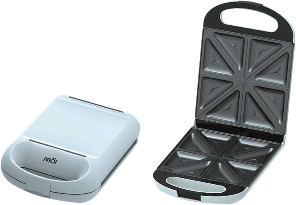 3-in-1 Sandwich and Waffle Maker with Rotary System