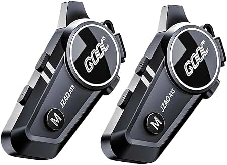 Motorcycle Helmet Bluetooth Intercom for 2 Riders