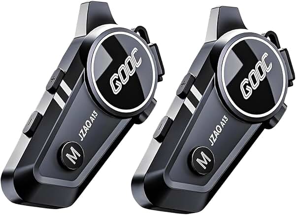 Motorcycle Helmet Bluetooth Intercom for 2 Riders