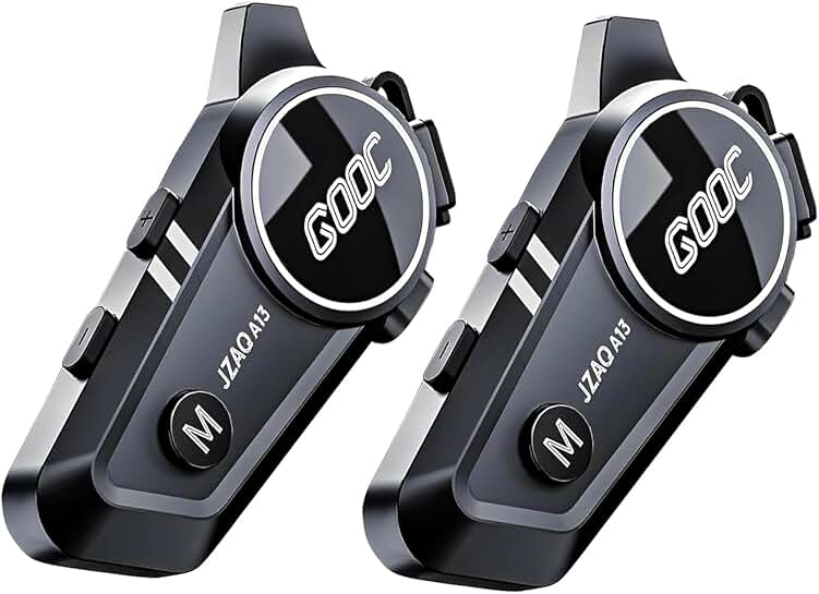 Motorcycle Helmet Bluetooth Intercom for 2 Riders