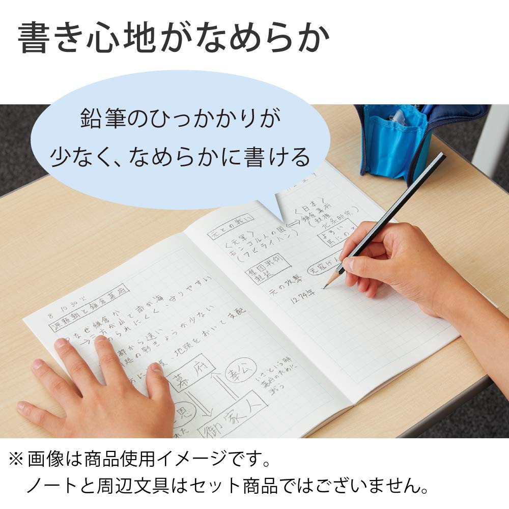 B5 10mm grid ruled notebook, five books