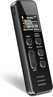 128GB Voice Recorder with Playback and USB-C