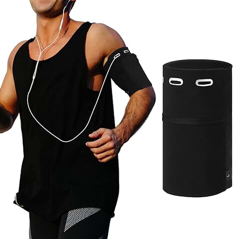 Running Phone Holder with Headphone Hole for Fitness