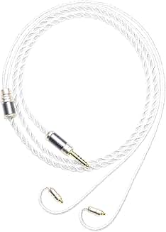 Silver Plated IEM Cable for Earphones, 4.4mm Balanced
