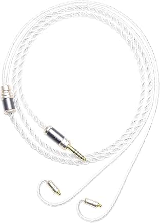 Silver Plated IEM Cable for Earphones, 4.4mm Balanced
