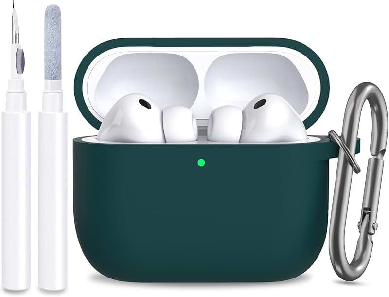 Midnight Green Silicone Case Cover with Cleaning Kit