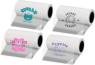 Four Rolls Clear Thermal Labels 57x25mm