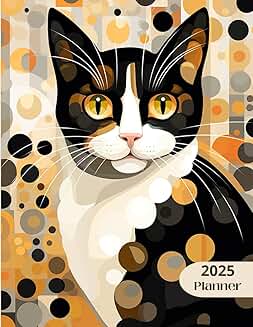 2025 Cat Planner with Weekly and Monthly Pages