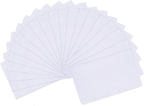 Set of 20 microfiber cleaning cloths for electronics and lenses