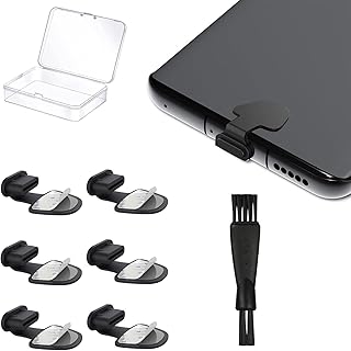Black USB C Dust Cover Pack of 6