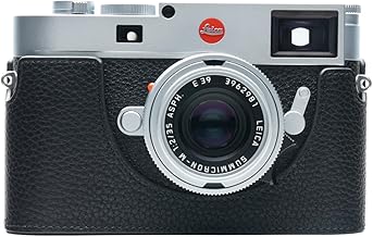 Handmade Leather Half Camera Case with Hand Strap for M11
