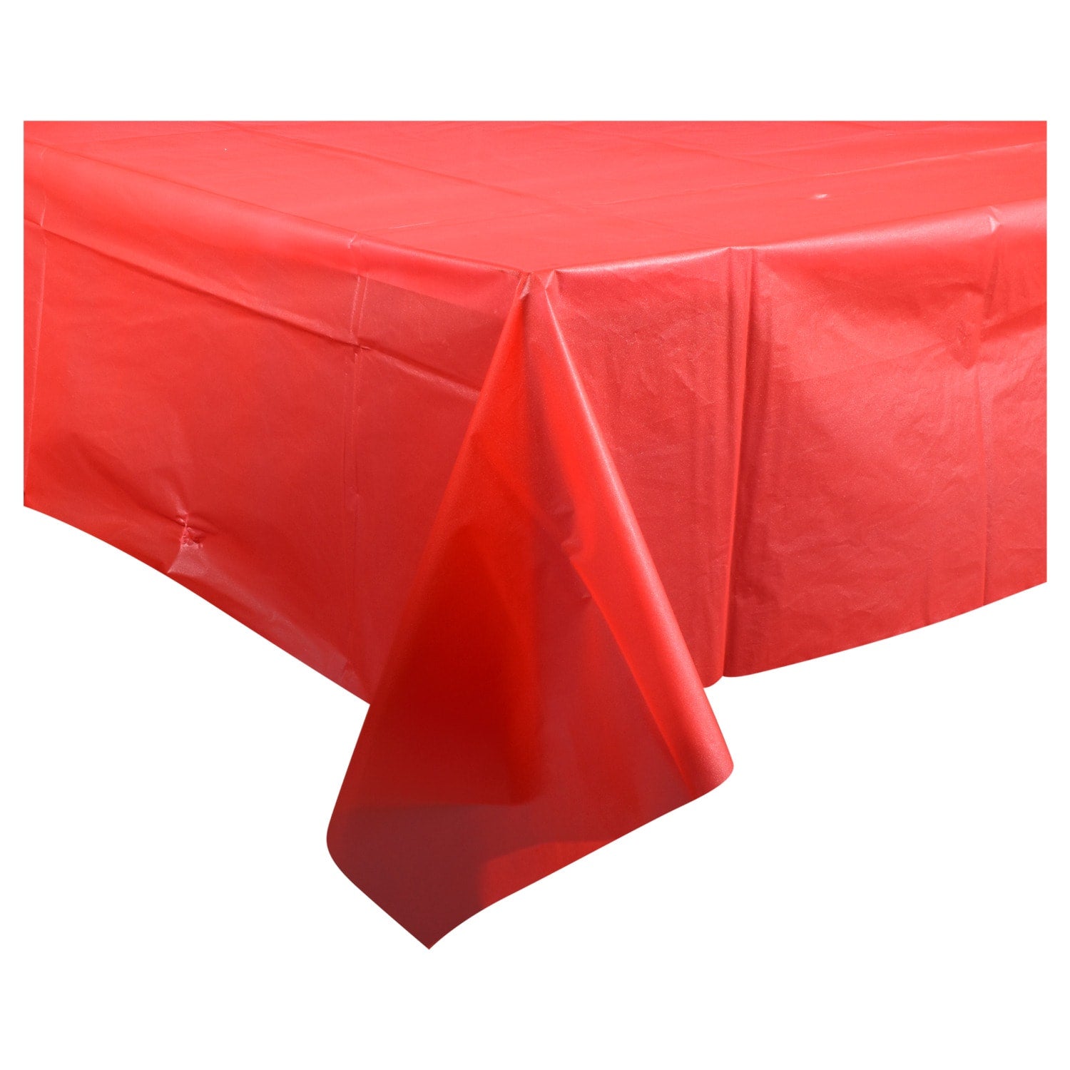 Red Plastic Table Covers, 54x108" (Pack of 4)