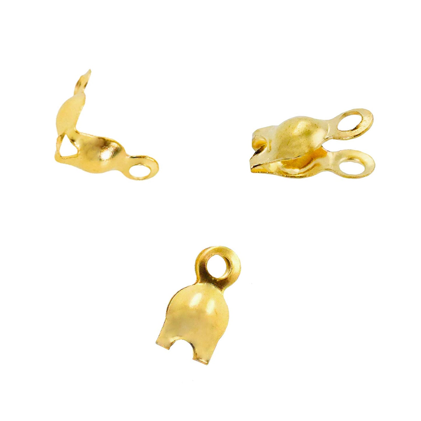 Metal Bead Tips and Crimp Covers for Jewelry Making