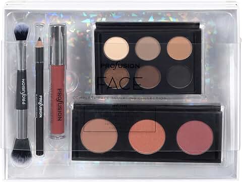 Complete Face Sculpting Makeup Kit with Peach and Nude Shades