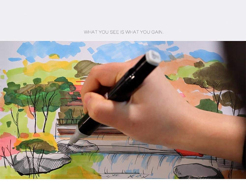 168 Colors Alcohol Markers Dual Tips Permanent Art Pen