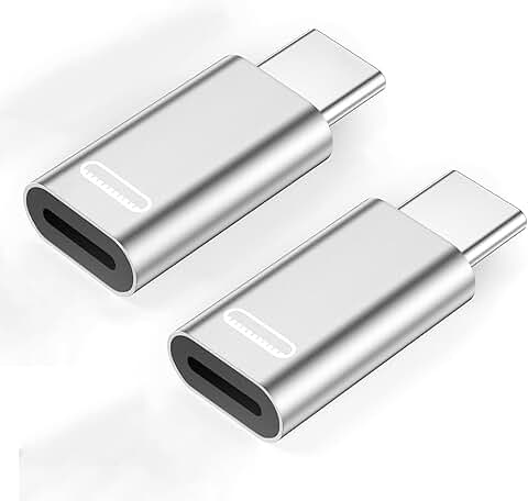 Two-Pack Lightning to USB-C Adapters for Fast Charging