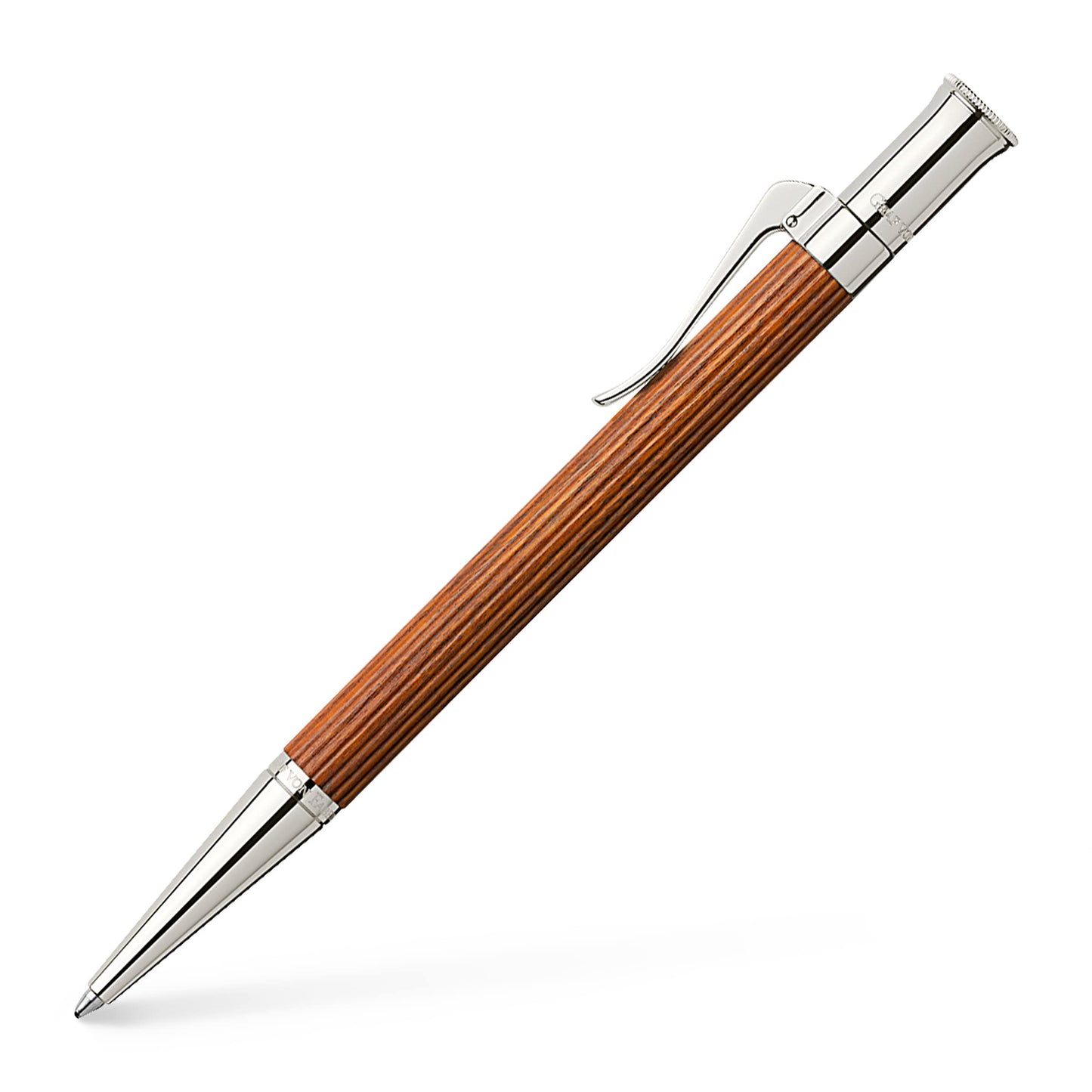 Classic Platinum Plated Ballpoint Pen in Pernambuco