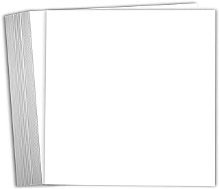 White 12x12 Heavyweight Cardstock, 25 Sheets