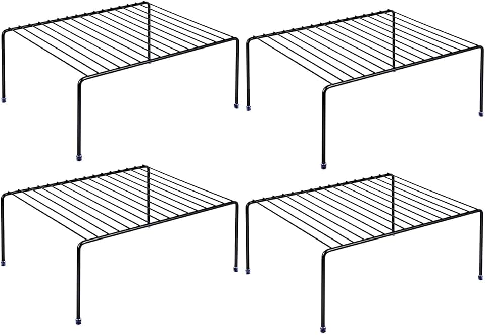 Set of 4 Medium Steel Kitchen Storage Shelves