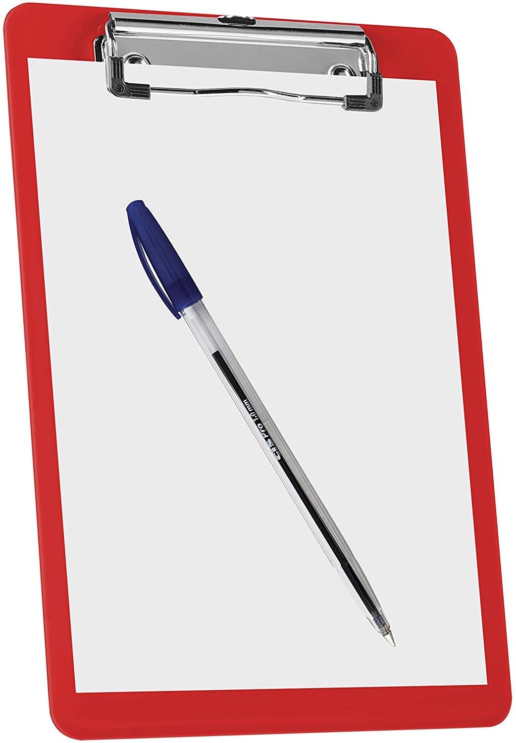 Red A5 Plastic Clipboard Set of 6