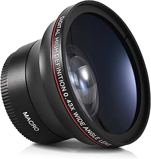 55mm Wide Angle and Macro Lens for Cameras