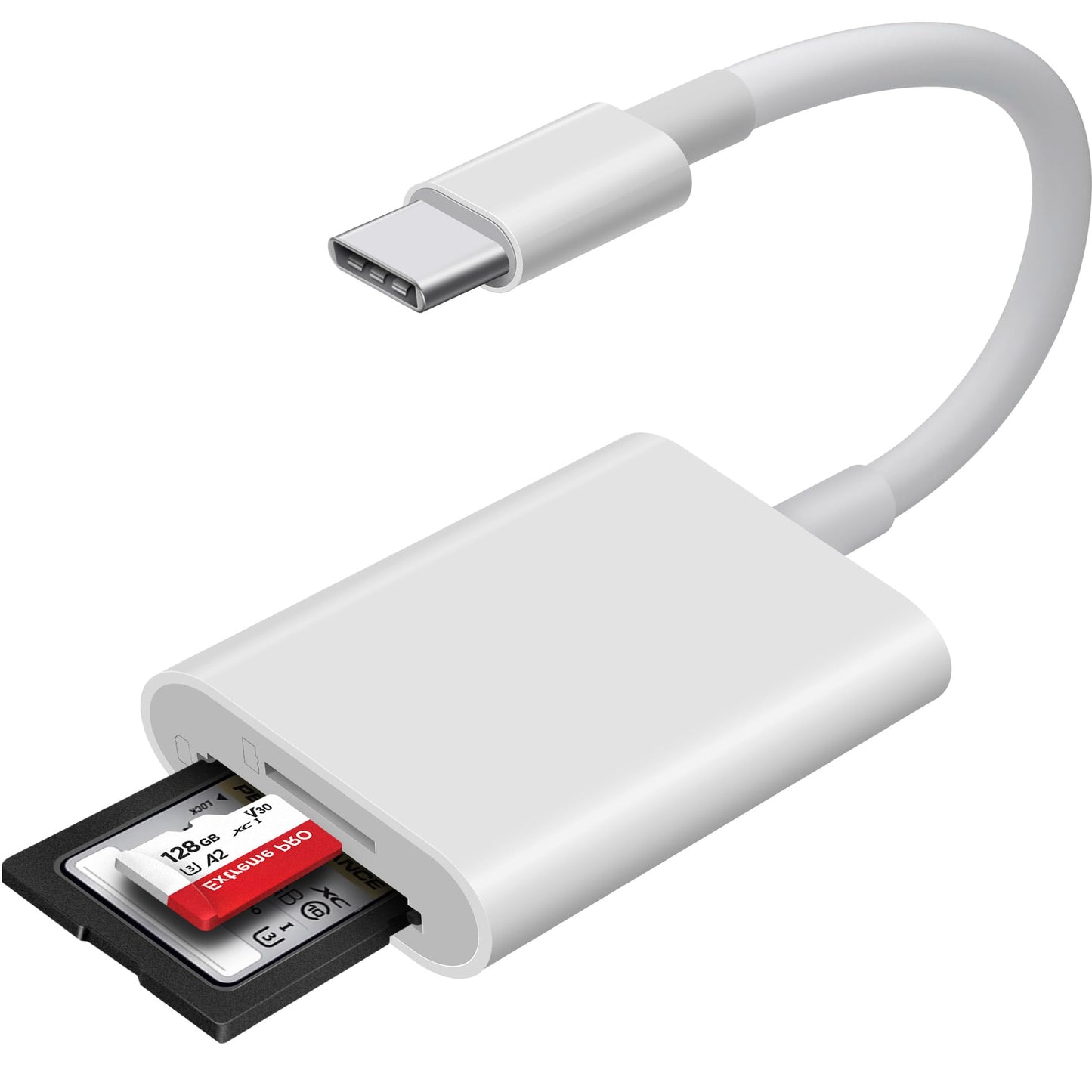 USB C SD Card Reader with Dual Slots
