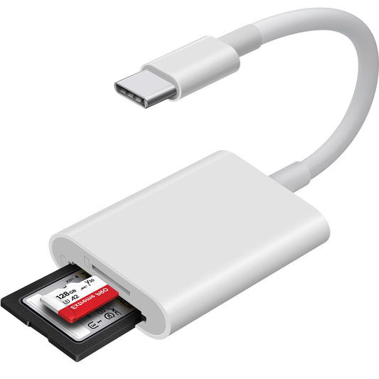 USB C SD Card Reader with Dual Slots