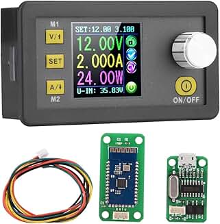 Adjustable Power Supply with Voltage Converter and Regulator